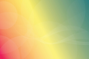 colorful geometric green yellow orange background