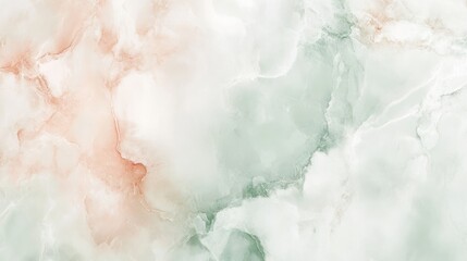 Fototapeta premium Abstract Marble Texture in Peach and Green Hues