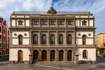 Benito Perez Galdos theatre, Las Palmas de Gran Canaria. Canary Islands.