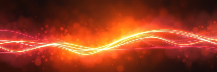 Neon Wave Effect – Glowing 4K Light Animation