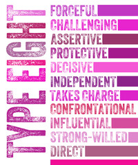 Type 8 Enneagram description illustration