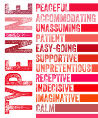 Enneagram Type 9 type description graphic