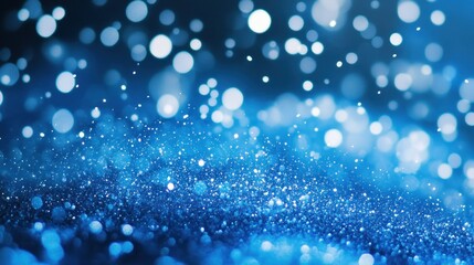 Obraz premium Sparkling Blue Glitter Abstract Background
