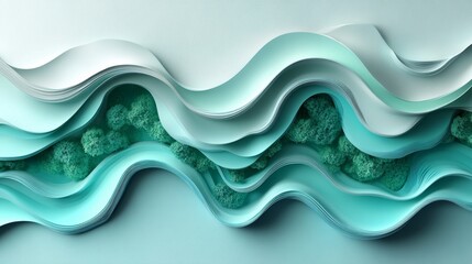 Fototapeta premium Abstract Mint and Blue Background for Modern Design and Decoration