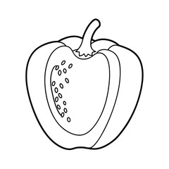 Vegetable coloring pages