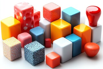 Obraz premium 3D Icon of Stability Concept on White Background for Web and Graphic Design