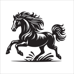 Fototapeta premium Horse Svg, Equestrian Svg, Horse Head Cut File for Cricut, Silhouette, CNC Files Horses Clipart - Etsy