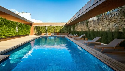 Fototapeta premium Luxury swimming pool
