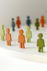 Figures representing family constellations and generational dynamics. AI generated