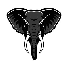 Elephant Head Vector Illustration