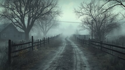 Obraz premium morning in the fog