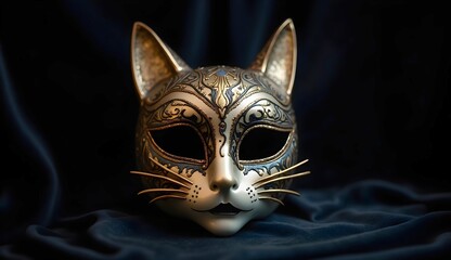 Obraz premium venetian carnival mask, cat gatto
