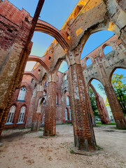 Ruins of Tartu Cathedral at sunrise, Estonia