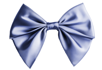 purple bow tie isolated with transparent background