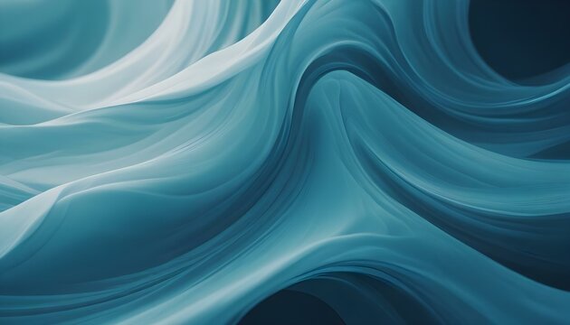 Formas onduladas azules abstractas sobre un fondo azul claro