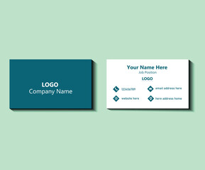 Fototapeta premium Modern Business card, Creative and Clean Business Card Template