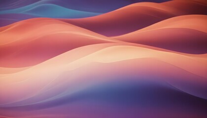 Fototapeta premium Fondo abstracto de color pastel con ondas suaves y fluidas de tonos rosados, morados y azules