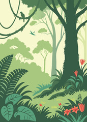 background with trees