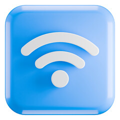 Wifi Signal Icon Blue