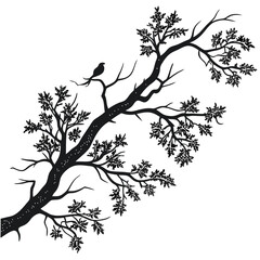 Lichen Growth vector silhouette black design white background