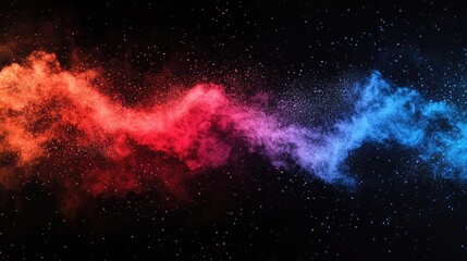 Naklejka premium explosion in space