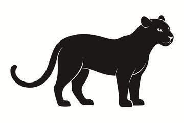 Jaguarundi Silhouette Icon Vector