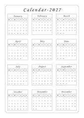 Calendar-2027