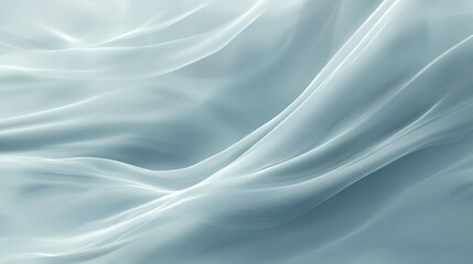 Obraz premium Abstract Blue Fabric Draped Softly Elegant Waves