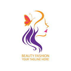 Beauty Fashion Logo Design Template,