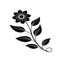 black and white floral background