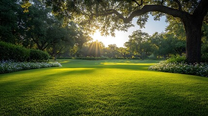 Obraz premium Serene Sunlit Meadow