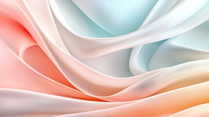 Fototapeta premium Abstract Pastel Swirling Fabric Texture Design