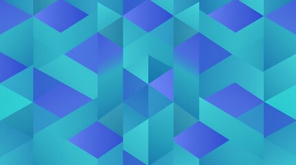 Fototapeta premium Abstract Teal and Blue Geometric Pattern 
