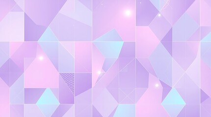 Obraz premium Pastel Geometric Dreamscape 