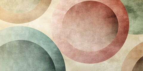 Faded concentric circle patterns in soft pastel colors, evoking infinite depth and minimalist elegance