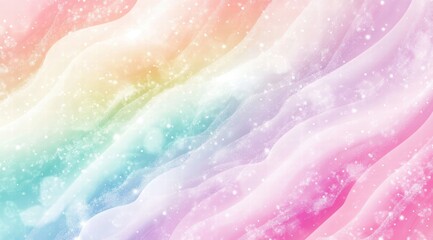 Colorful pastel background with wavy gradients.