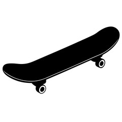 skateboard isolated on white