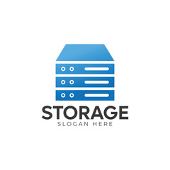 Fototapeta premium Illustration vector graphic of self storage company logo design template