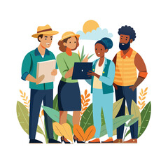 Black community, African people Vector illustration