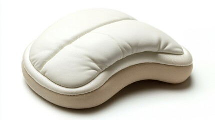 Soft White Wrist Support Pad on Clean Background