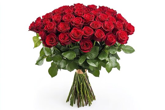 big bunch of red roses