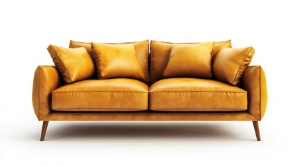Fototapeta premium red leather sofa