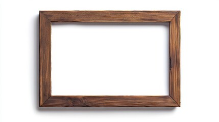 Empty Wooden Frame for Art Display