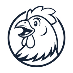 Chicken Vector Icon Simple and Stylish Designs