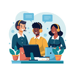 Black community, African people Vector illustration