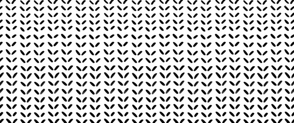 Hand drawn herringbone texture pattern illustration on black color and white background, traditional pattern.