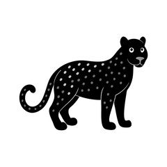 Jaguar cartoon vector silhouette