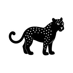 Jaguar cartoon vector silhouette