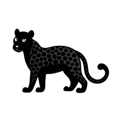 Jaguar cartoon vector silhouette