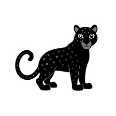 Jaguar cartoon vector silhouette